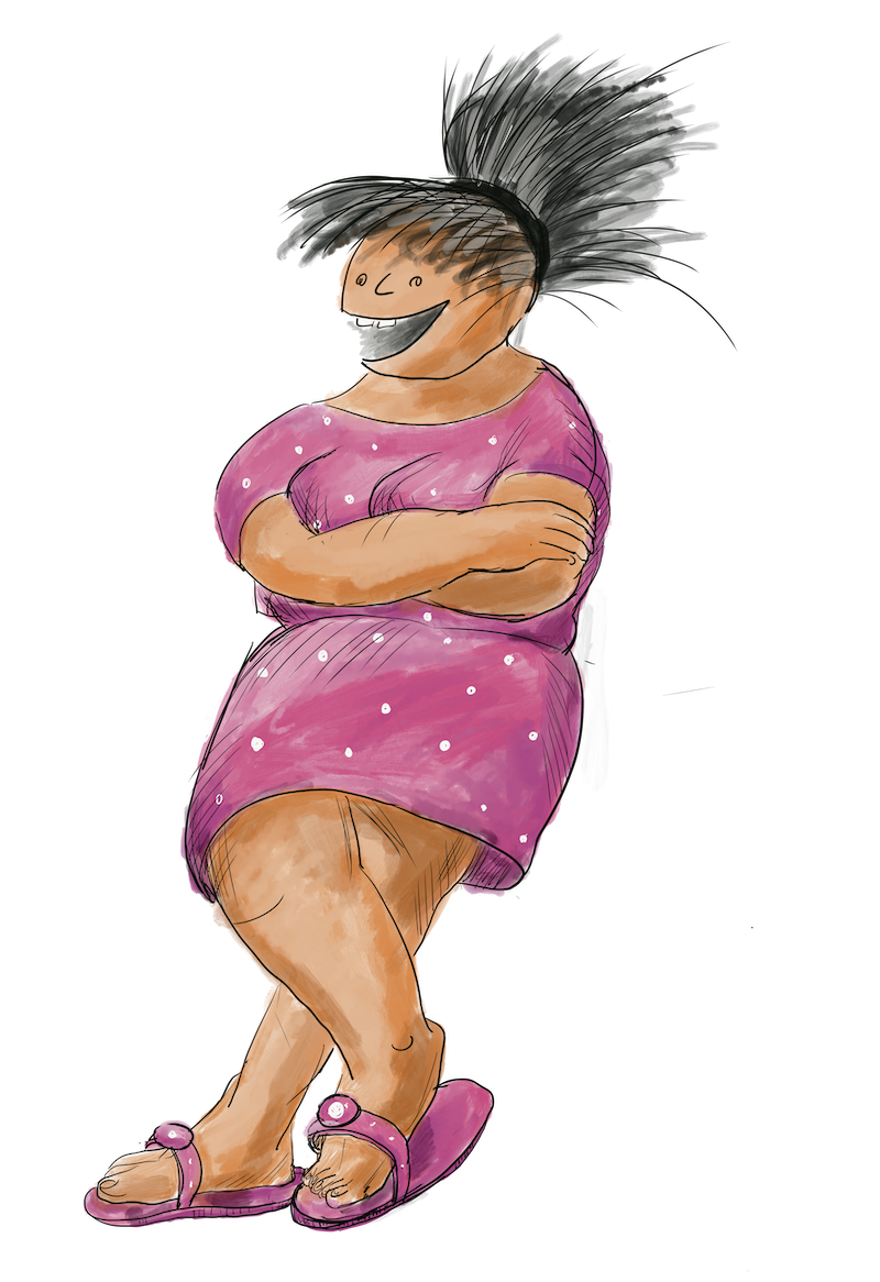 Felice Meer, Grafik frau G. stehend